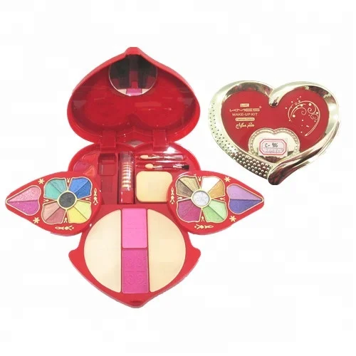 Heart Shape Cosmetic Beauty Palette Kit Box Professional Makeup