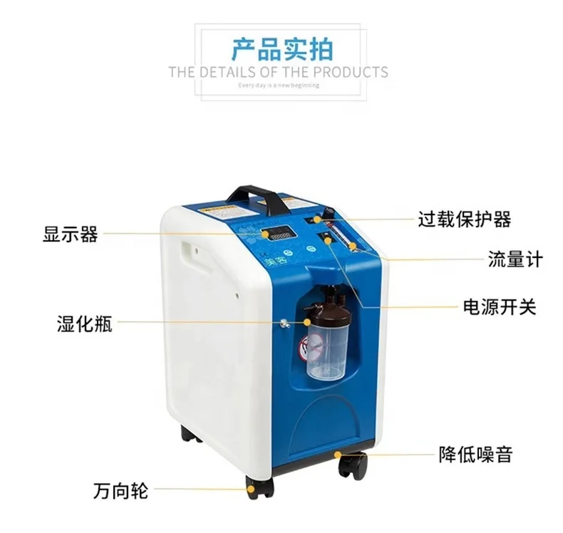 2021 Newest Portable Oxygen Concentrator 3~10L/Min for Medical/Home Use/Travel/Car/Pregnant Woman Year End Promotion