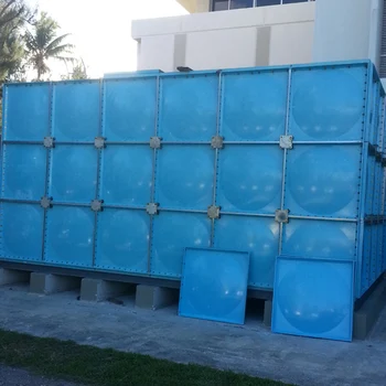 5000リットル プラスチック製水槽、グラスファイバー製水槽、GRP製分割