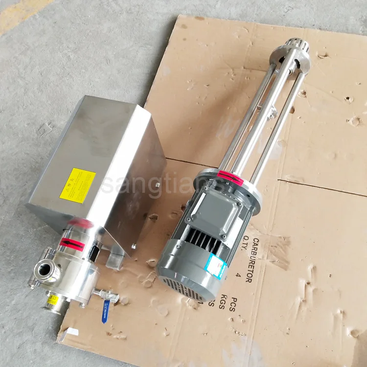 
Нержавеющая сталь 316L, санитарный гомогенизатор с высоким сдвигом, смеситель, эмульгатор, производитель 