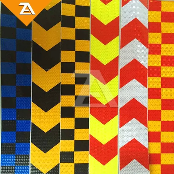 Yellow Black Arrow Reflective Floor Marking Tape Reflective Sticker for Roadway Safety