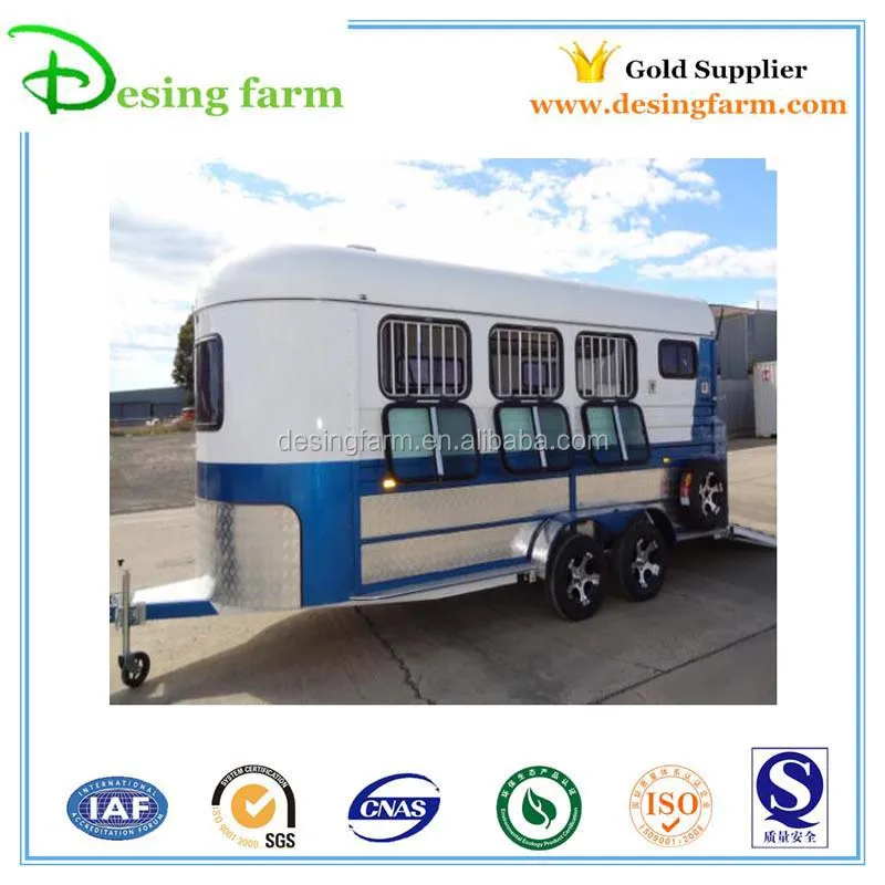 New Design Straight Load Horse Float Trailer for 2 Horses
