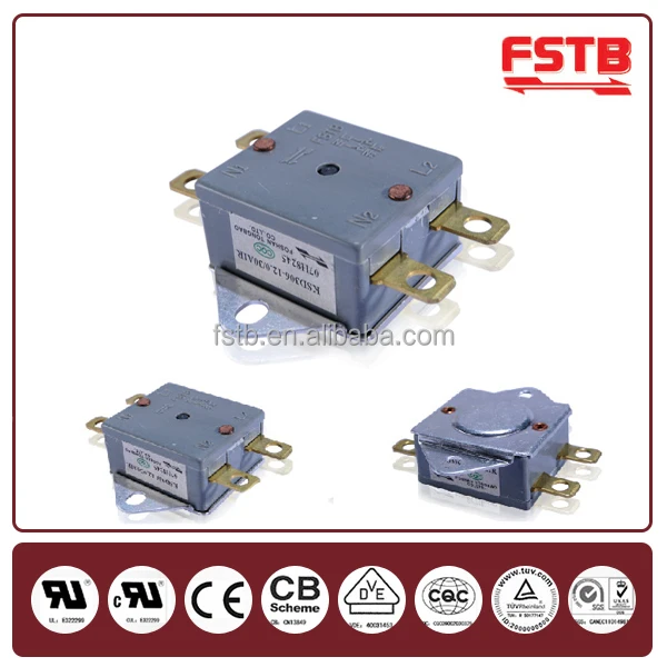 KSD306 Manual Reset Temperature Cutoff Switch Thermal Protector Bimetal Thermostat for Electric Water Heater