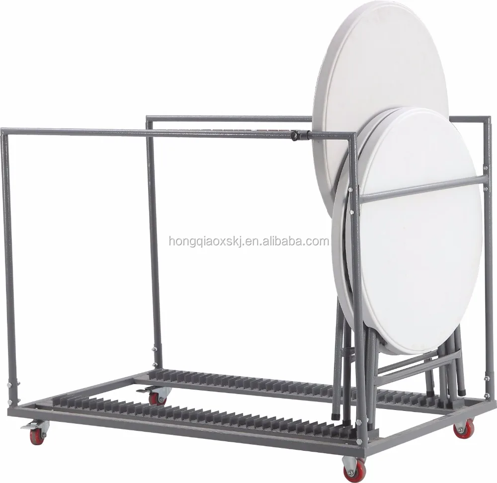 Folding Round Bar Table Trolley