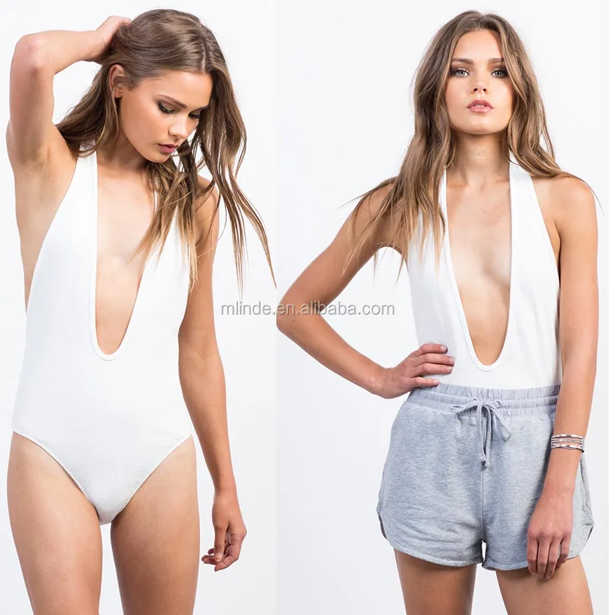 deep plunge halter top