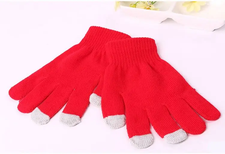 Дешевые мужские зимние термоперчатки теплые перчатки для сенсорных экранов женщин