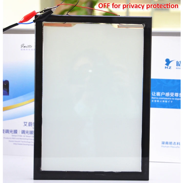 China pdlc electrochromic magic smart film glass factory