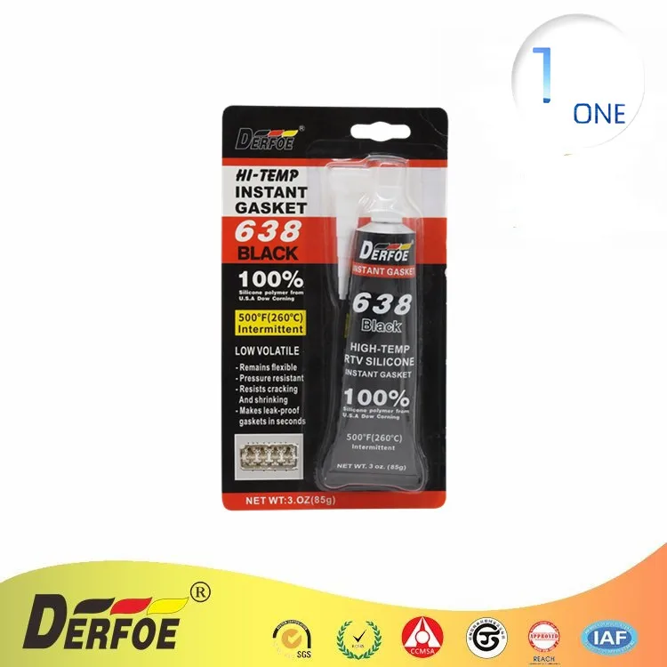 2022 High Quality Dry Time Fast Neutral Hi-Temp RTV Silicone Gasket Maker 638