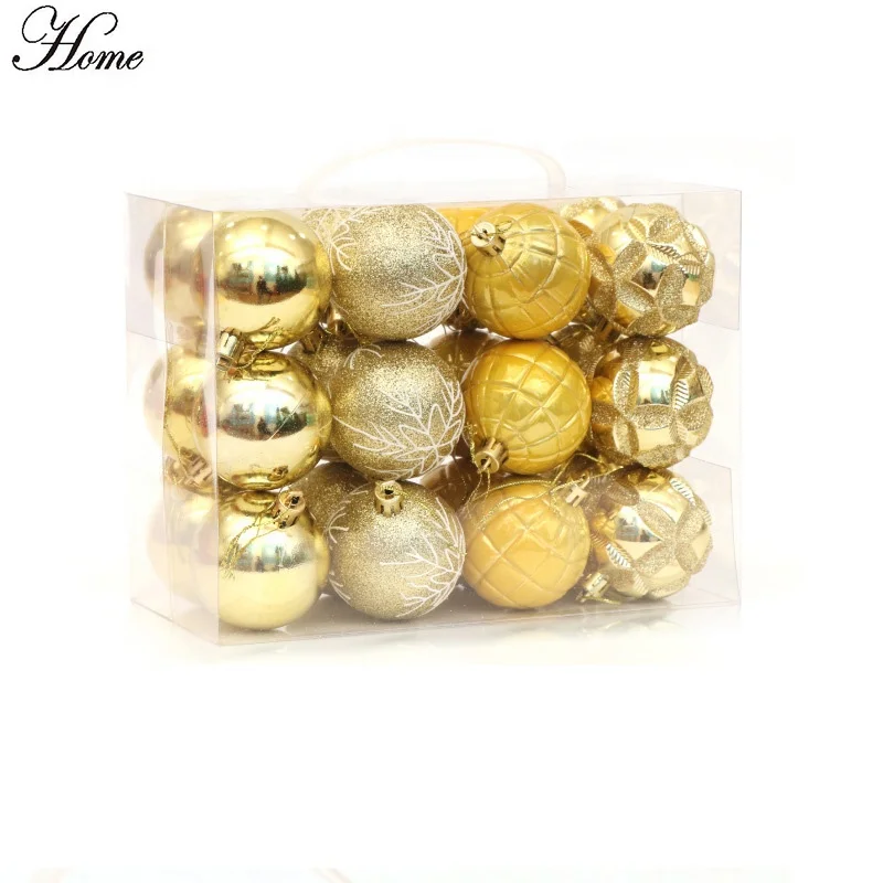 
 Рождественские украшения, декоративный шар, пластиковый Рождественский шар для елки  