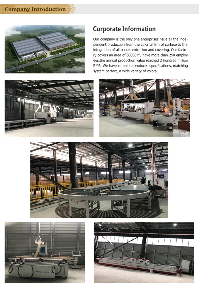 Waterproof Building Material 80mm-thickness WPC Wall Panel Partition Wall