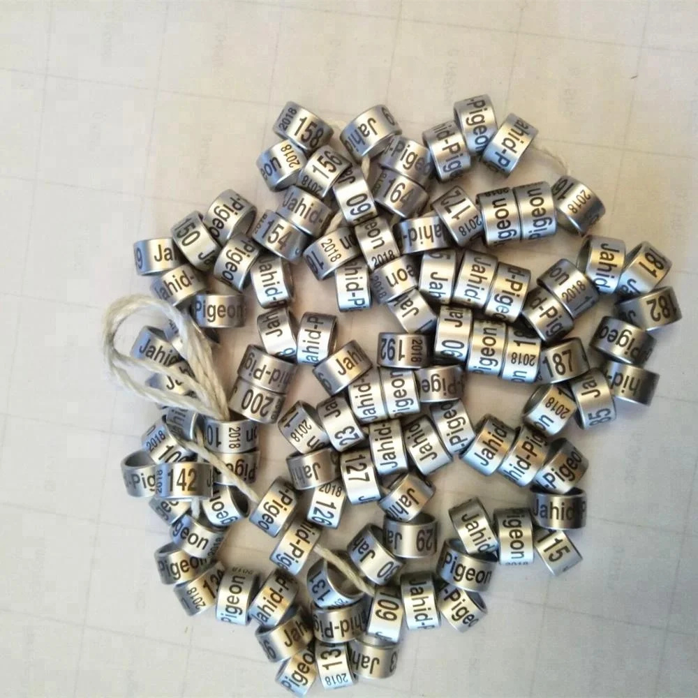2019  Without Printing Aluminium Rings Bird Ring for Lasher Machine