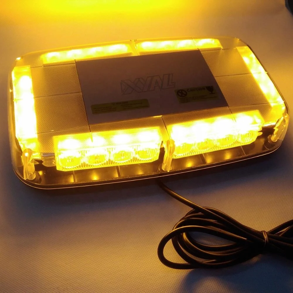 Светодиодная мини-световая балка 24 Вт, желтая аварийная световая балка