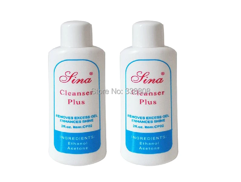 2 bottles Brush Tips Tool Cleanser Remover for Nail Art UV Gel Manicure Free Shipping