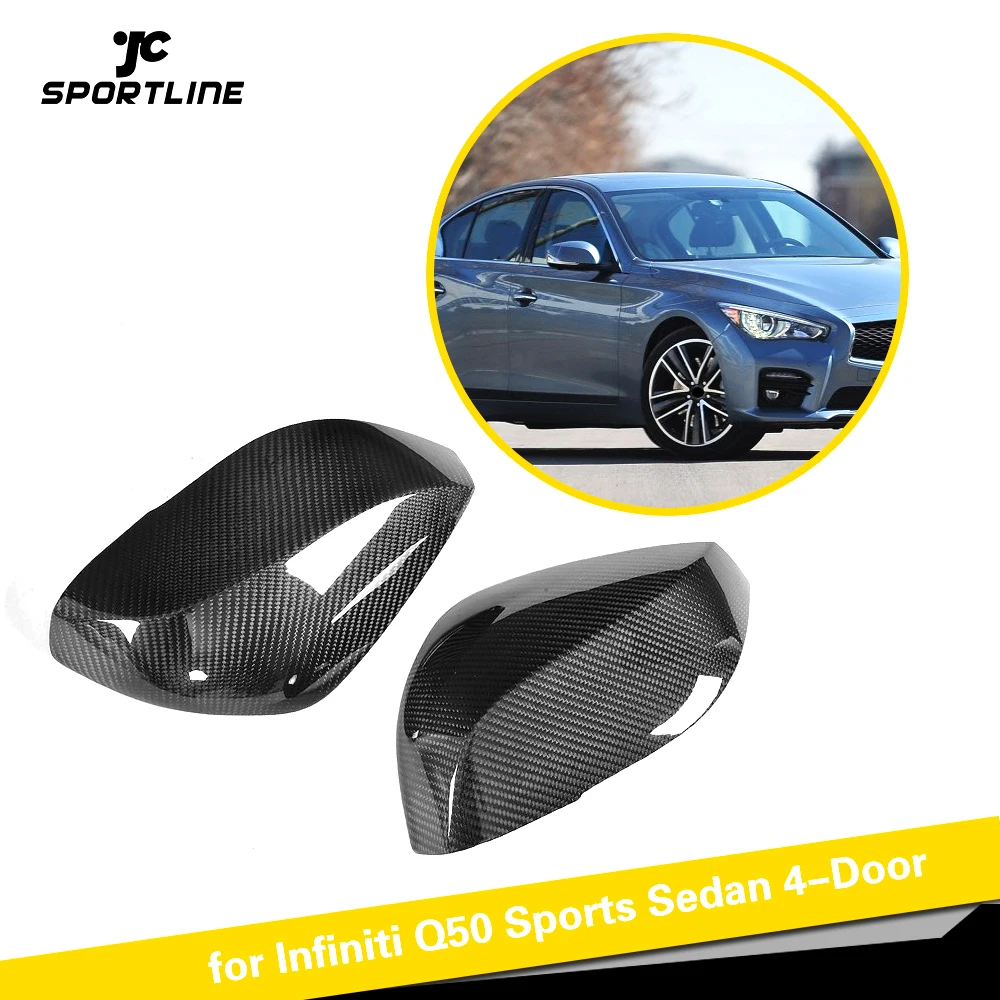Чехлы для зеркал заднего вида preгрег Carbon Q50 Infiniti Q50S Q70 Q60 QX30 2016UP