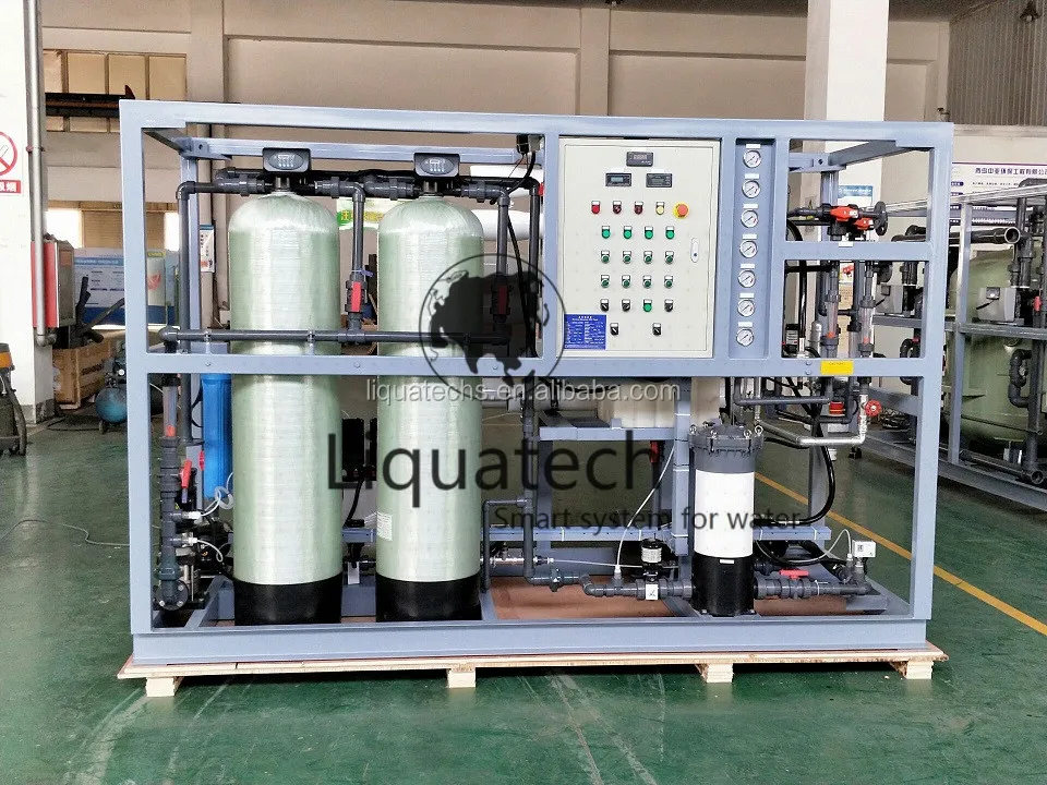 Swro Container Box Auto-Control SWRO Seawater Desalination Plant RO Systems Water Filter ...