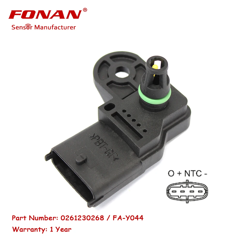 MANIFOLD ABSOLUTE PRESSURE SENSOR MAP for Dodge Fiat GM JAC Jeep 0261230268 0261230030 0261230245 0261230174