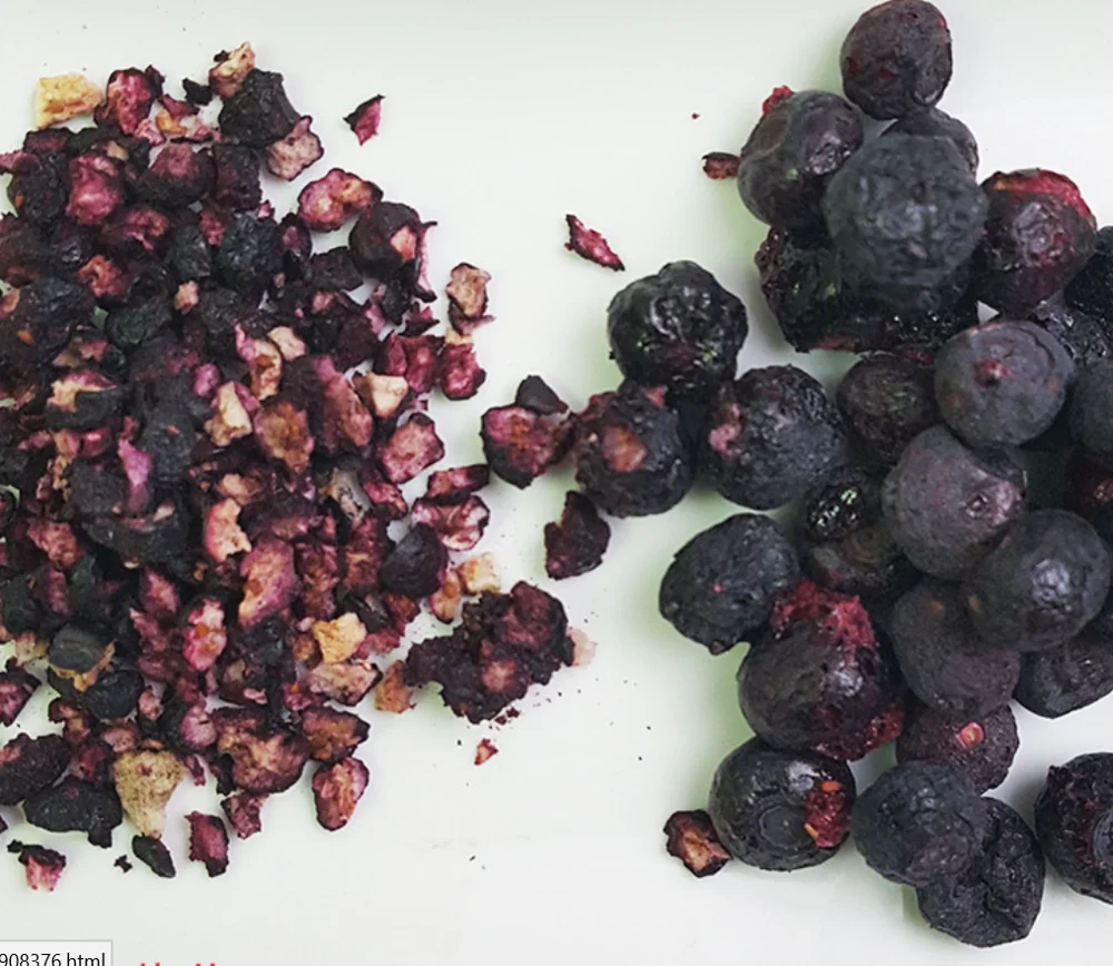 Free Additives1kg Frozen Dried Raw Pure Vaccinium Corymbosum Berry FD Dried Blueberry Fruits for Sale