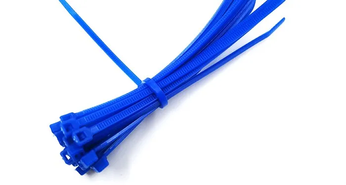 3.6*200 ETFE high temperature 170 Degree blue UV resistant cable ties factory