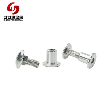 Chicago Screws Binding Screws - Hex Socket A2 Stainless Steel - M2 To M10 Sizes - For Leather, Wood & Metal