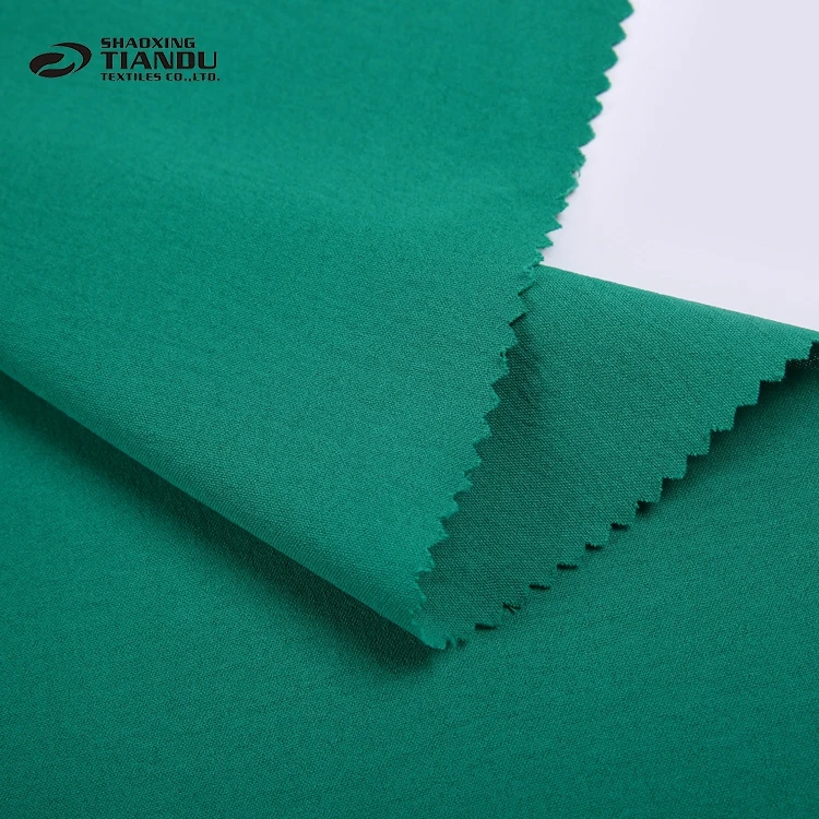 Супермягкая однотонная окрашенная ткань 180D CEY из 100% полиэстера для блузки