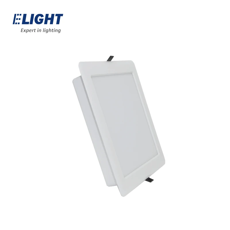 China factory price 24w plastic residential square ceiling recessed led slim downlight pc backlit panel light