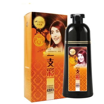 OEM Permanent Best salon hair dye brand 100% chemical free bio organic hair dye shampoo for women 60811907742