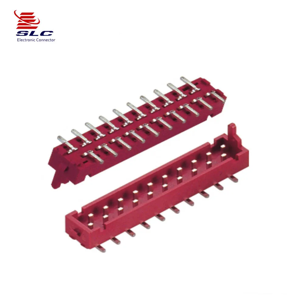 
Соединитель Micro Match 1,27 мм, разъем «мама» красный IDC,SMT, без защелки 