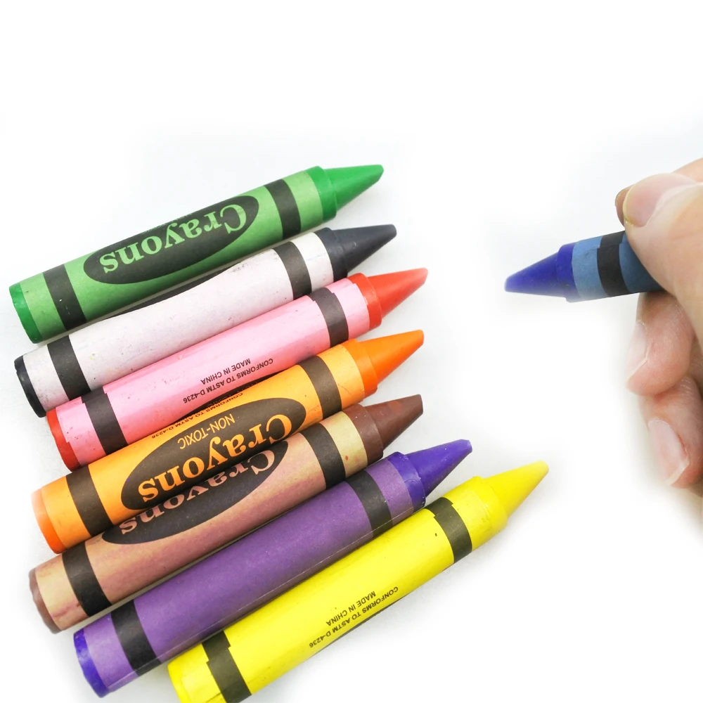 12/8 Colors Crayons Pen Shape Safe Non toxic Washable - Temu