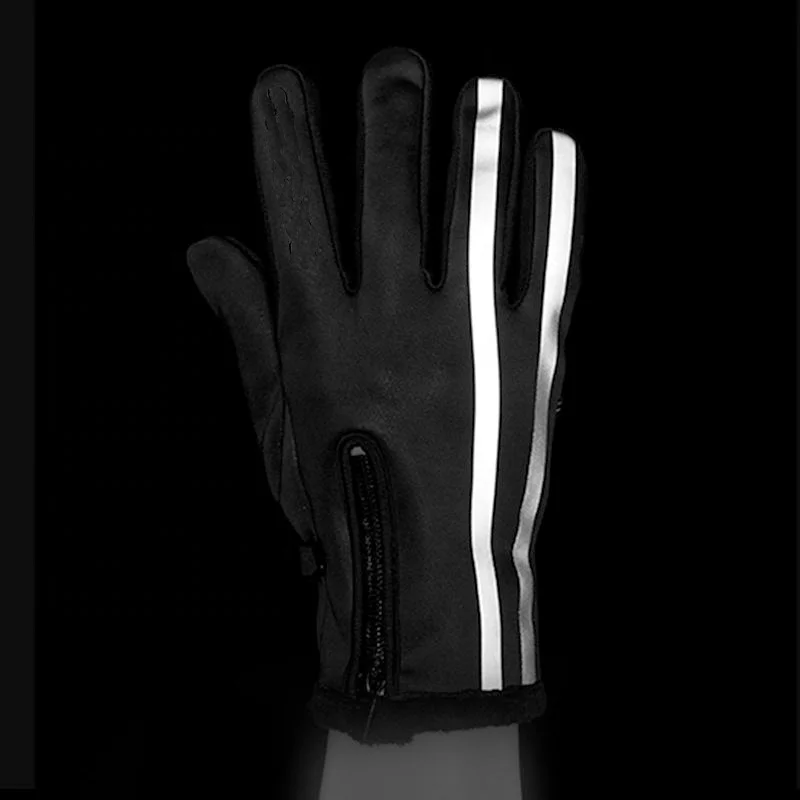 Оптовая продажа велосипедные рукавицы оборудование для зимнего сенсорного экрана Нескользящие теплые Непродуваемые ветрозащитные термоперчатки велоспорта с длинными