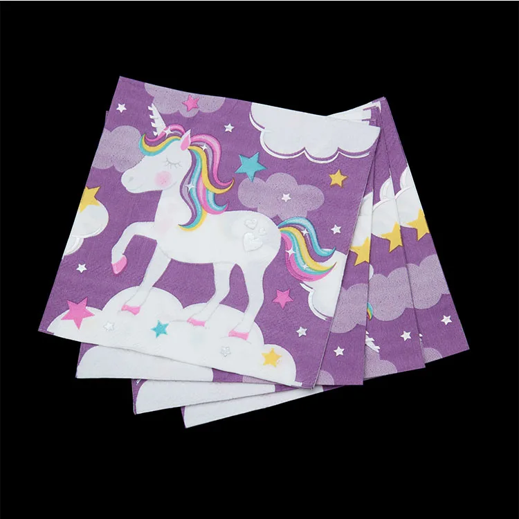 Индивидуальные печатные Коктейльные салфетки для вечеринок цветные бумажные обеденные