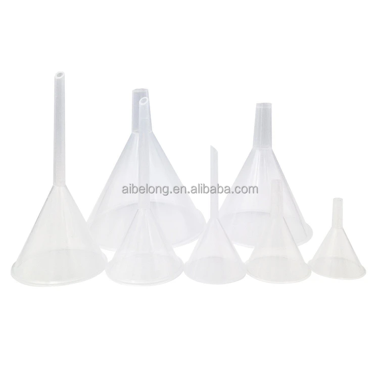 IBLEONG Excellent Performance Different Sizes Transparent Laboratory Plastic Funnel 50 60 75 90 120 150mm