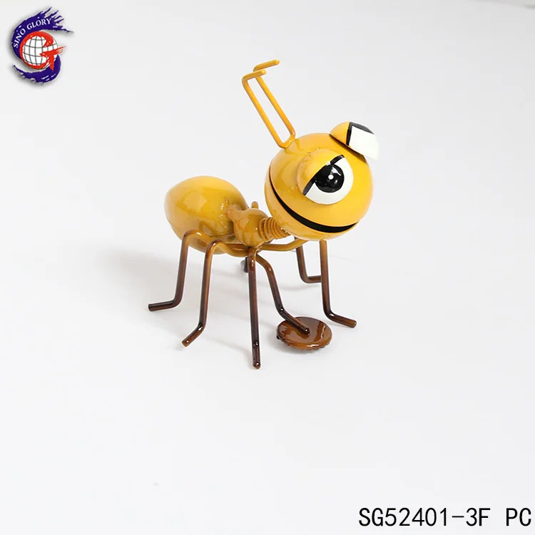 3D Animal Sculptures Metal Ant Figurines