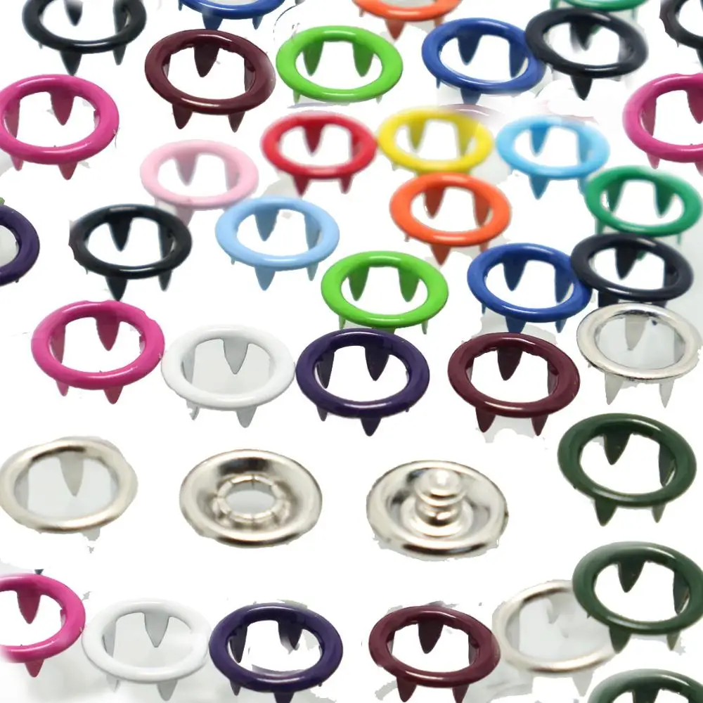 Пользовательские зубец пружинное кольцо металлическая кнопка