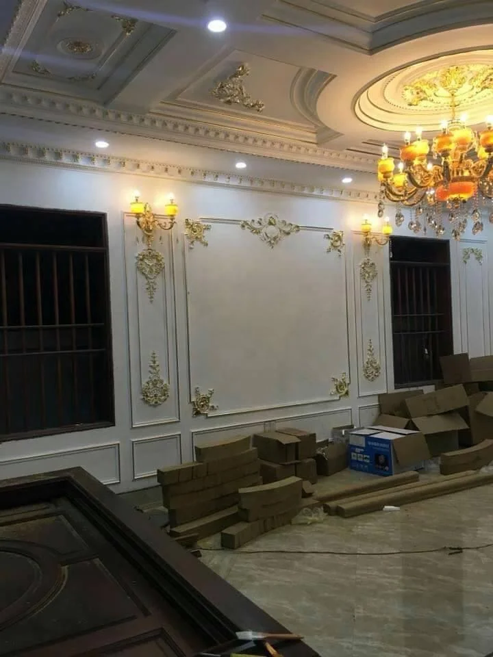 Auuan High Quality Pop Ceiling Coving PU Cornice Polyurethane Crown Moulding for Building Material