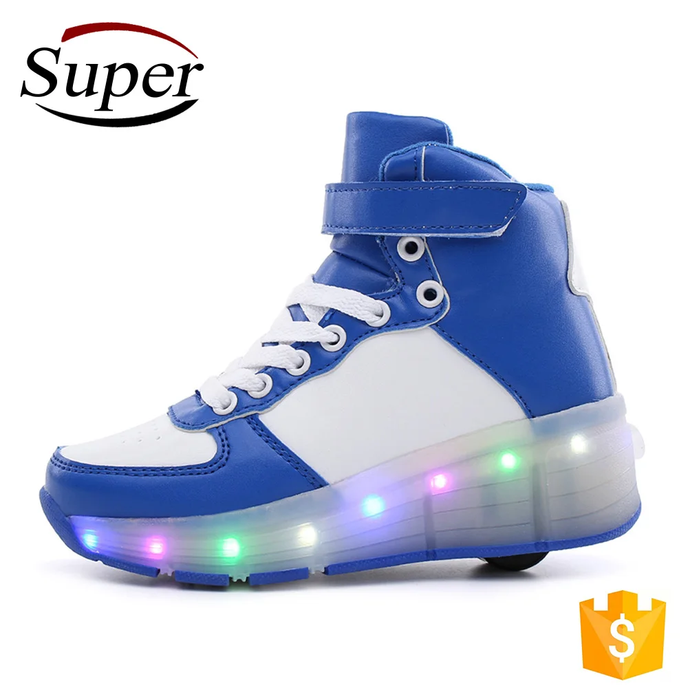 
Перепродажа, импортная светодиодная обувь для роликовых коньков, детская обувь с колесами 