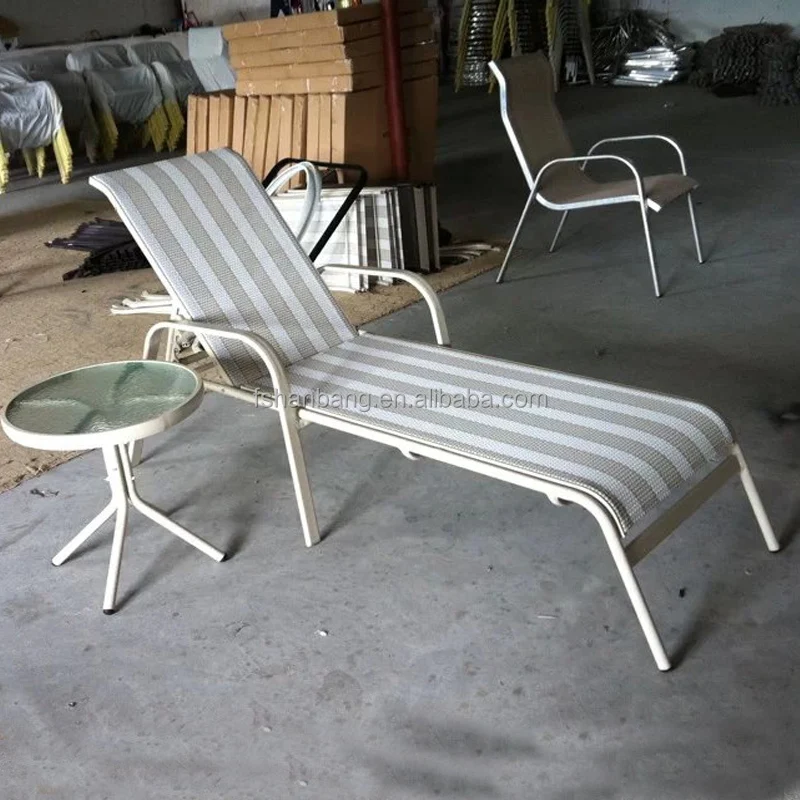 Outdoor Polyurethane Polyethylene Pool Chaise Chair Sun Lounger