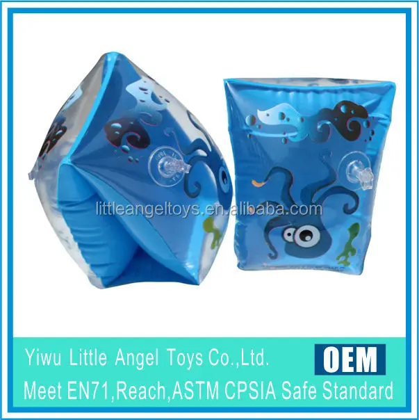 B04 Inflatable Transparent Swim Armbands, Inflatable Arm Bands , Inflatable Durable Eco-friendly Pvc Armbands