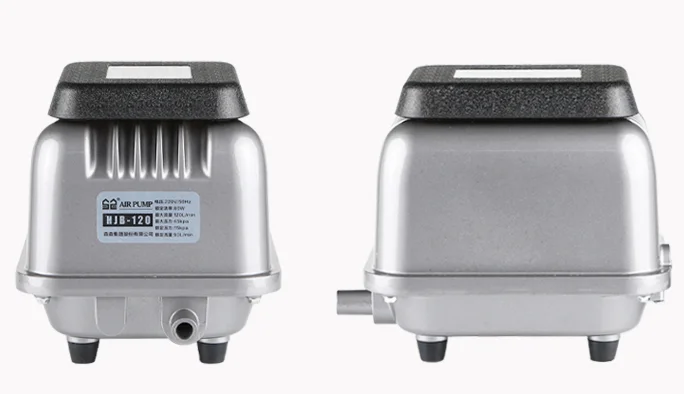 120 л/мин 80 Вт SUNSUN HJB-120 электромагнитный аквариумный воздушный насос для гидропоники Пруд воздушный компрессор для рыб Koi аквариумный аэратор для аквакультуры