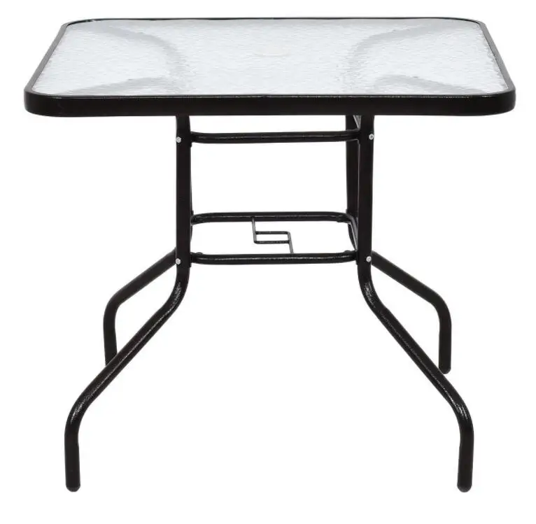 Garden Outdoor Dinning Glass Square Table Buy Garden Glass Square