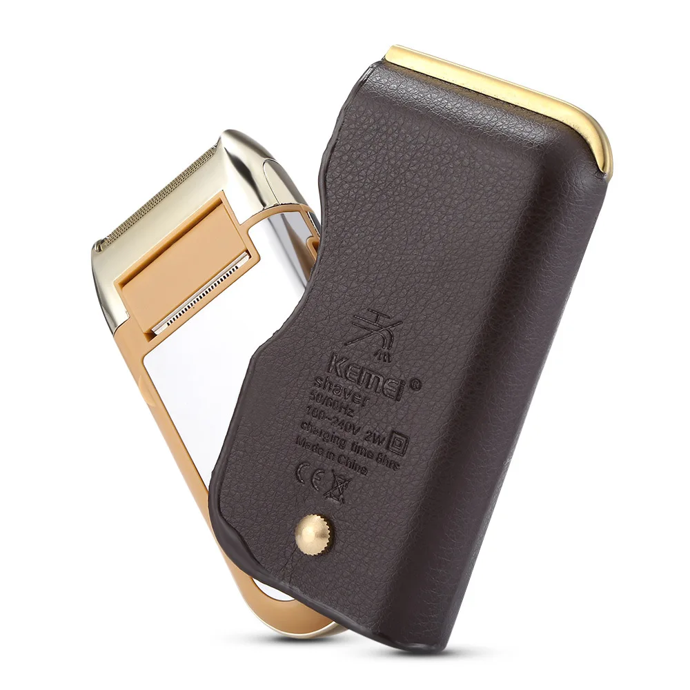 Kemei 5700  Reciprocatory Rechargeable Mini Electric Leather Shaver High End Gift
