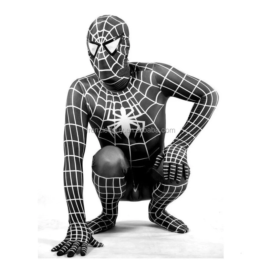 Costume Da Spiderman Nero Fitness Per Adulti In Lycra - Buy Nero Spiderman  Costume,Costume Da Uomo Ragno,Adulto Spiderman Costume Product on  