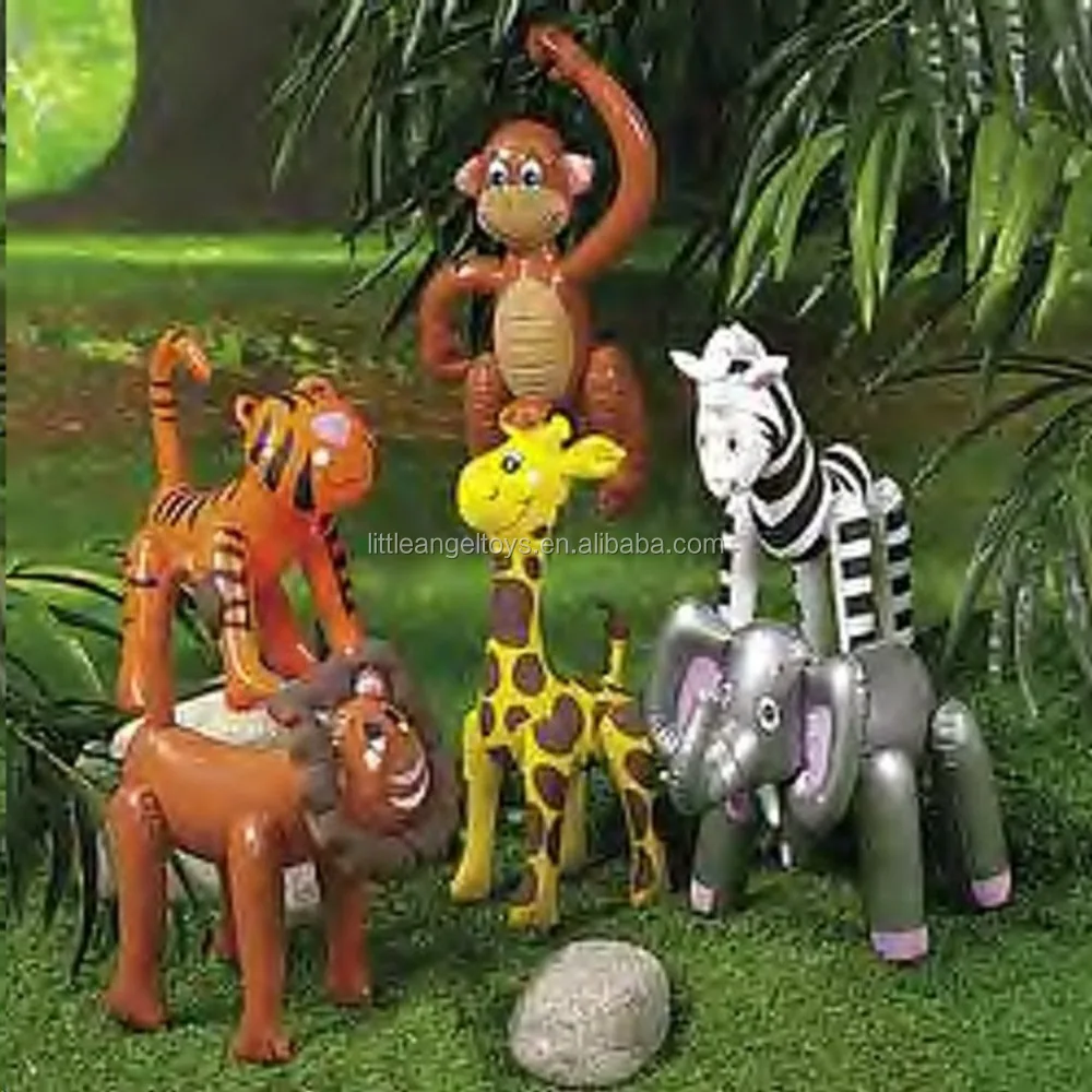 
Надувные игрушки животные в зоопарке 