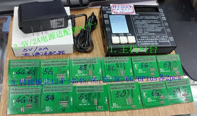 
 Для iPhone 6 6 S Plus 4g 4s 5 5s 5c ЖК тестер аппаратa 7 в 1 Запасные части узла ЖК-дисплея и сенсорного экрана металла тестирования оправа, Бесплатная доставка dhl  