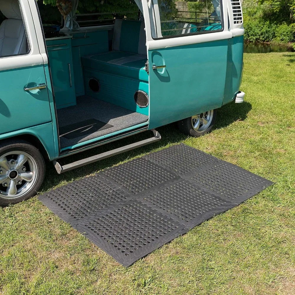 Outdoor Awning Camping Tent Floor Tiles Mats Anti Fatigue Caravan Drainage EVA 