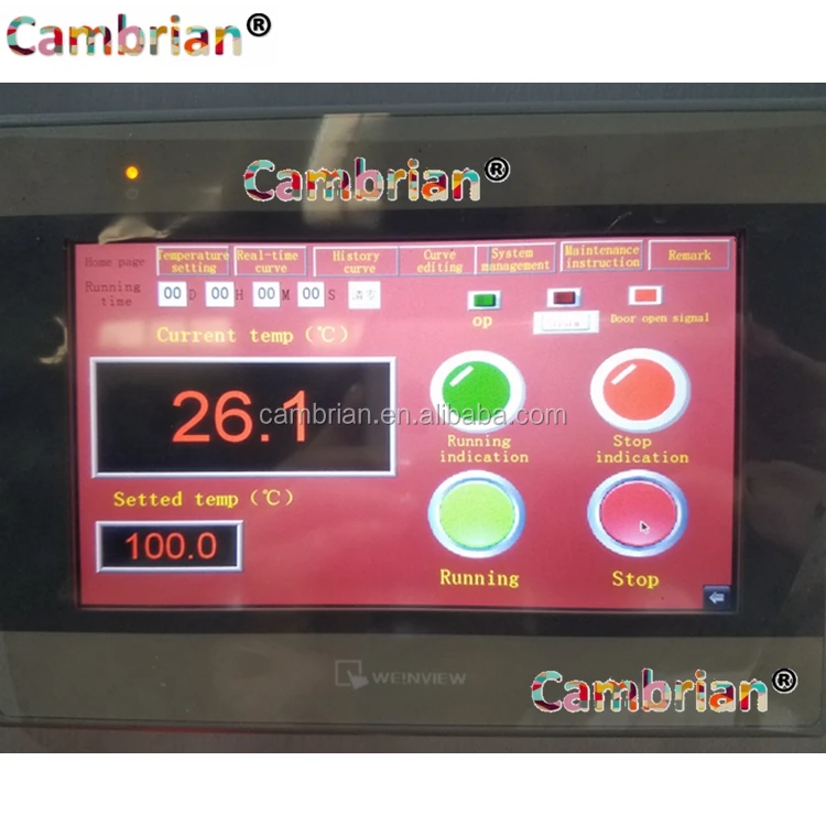 Морозильник мгновенного действия из нержавеющей стали с сенсорным экраном