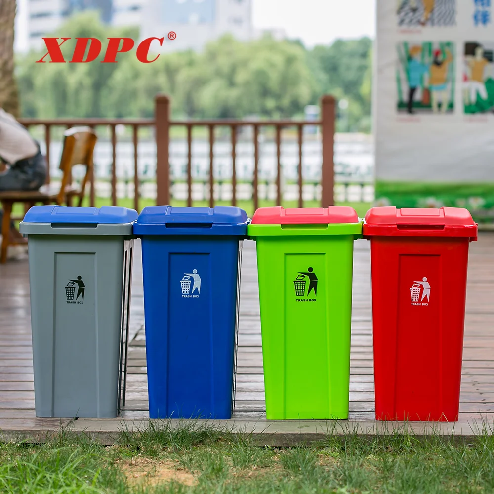 durable color code recycle dust bin