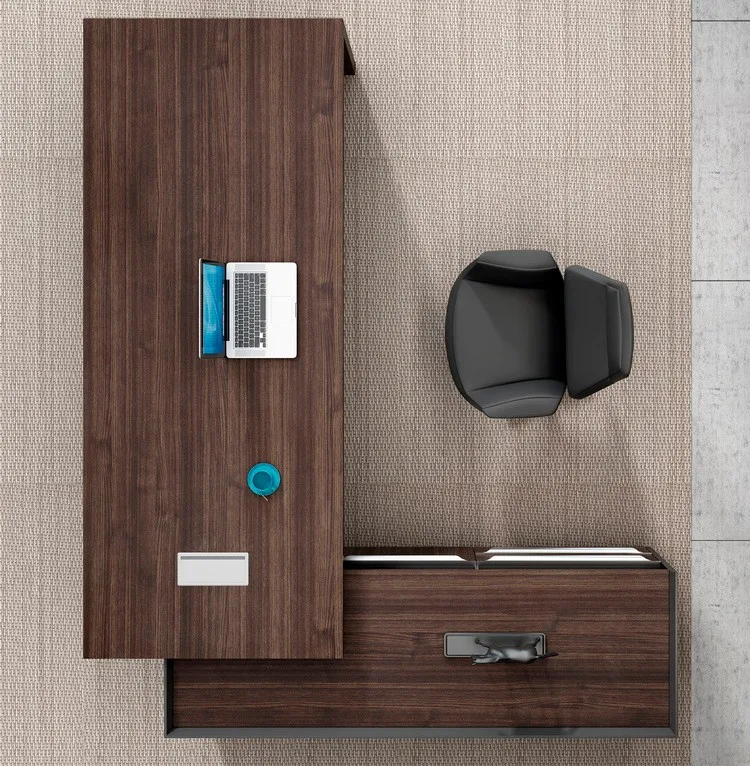 Modern Executive Office Desk Wooden MDF Panel Table for Executives