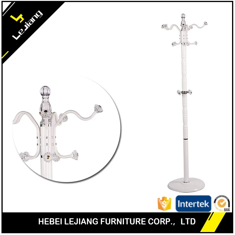 floor standing for bathroom coat hanger holder