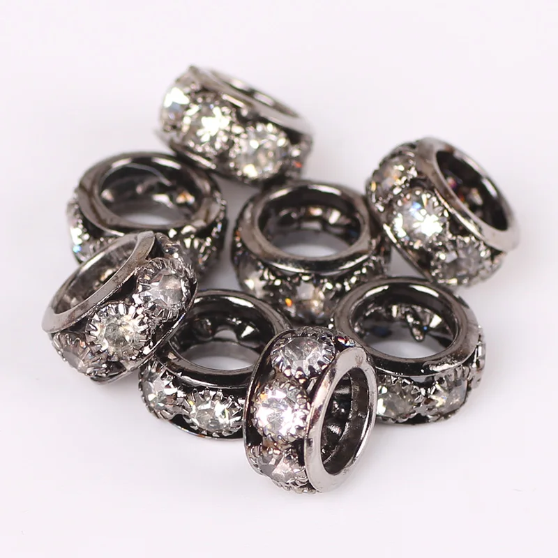 zircon alloy spacer beads for jewelry