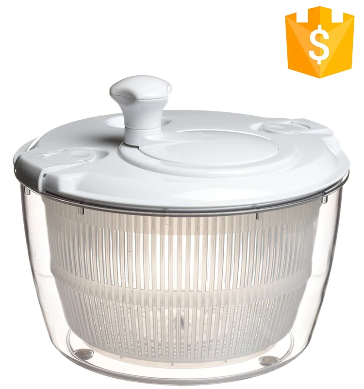 Высококачественный ручной большой Спиннер для салата, дуршлаг для кухни, сушилка для овощей, измельчитель, Спиннер для салата